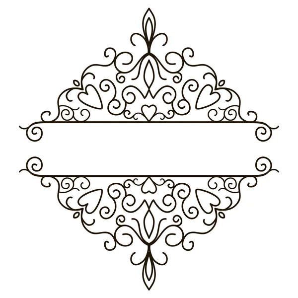 Éléments design vintage pour bordure de page — Image vectorielle