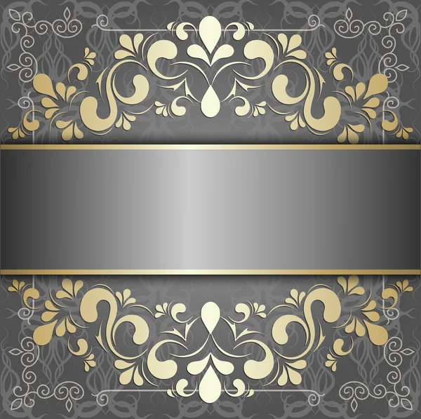Luxus-Hintergrund mit goldenen Mustern — Stockvektor