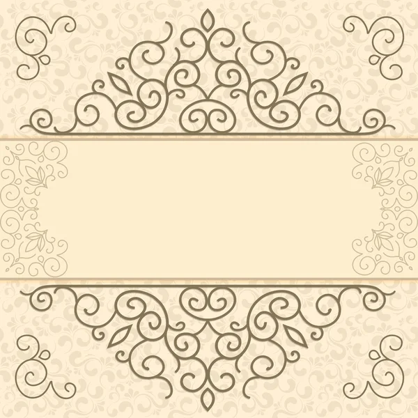 Tarjeta Vintage con espacio para texto — Vector de stock