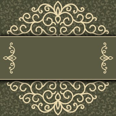 Zarif Save tarihi kart tasarımı.