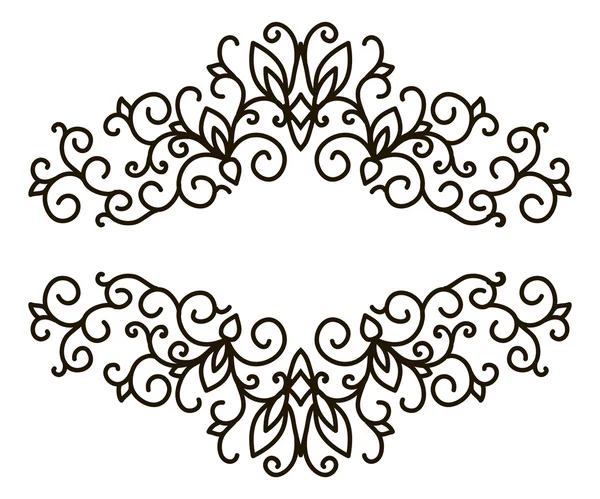 Éléments de design vintage pour bordure — Image vectorielle