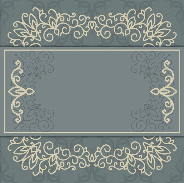 Vintage Luxus Hintergrund mit abstrakten floralen Muster. — Stockvektor