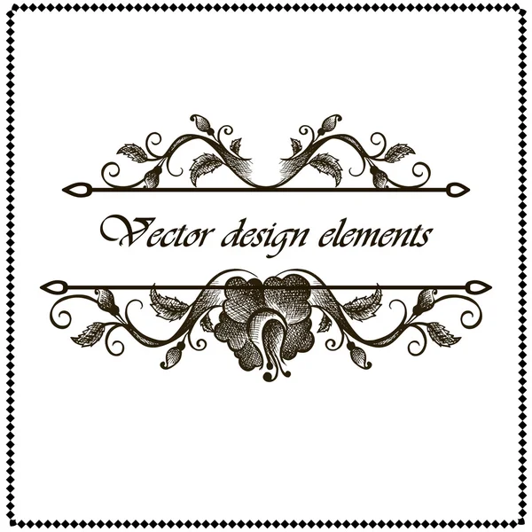 Floral frame border — Stock Vector