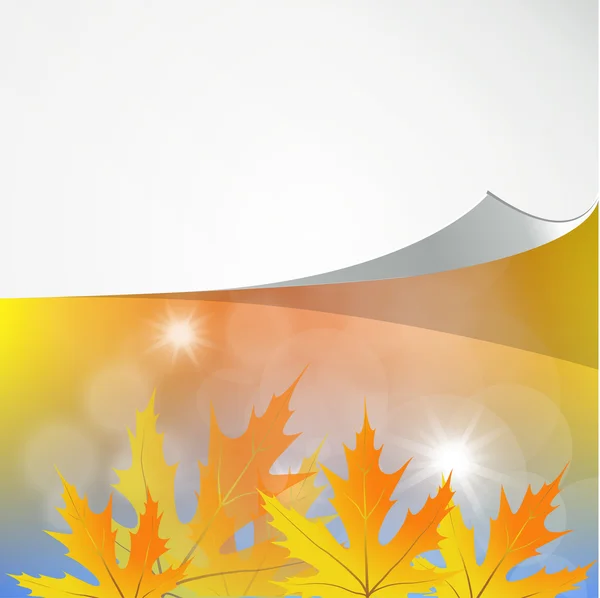 Abstracte herfstachtergrond — Stockvector