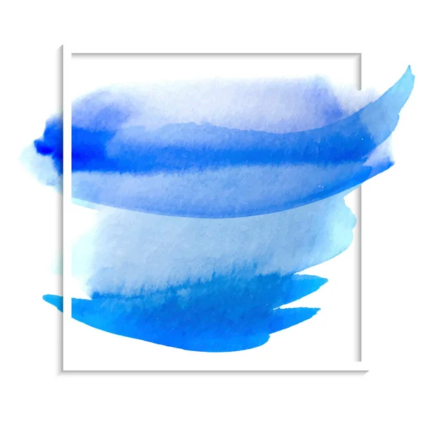 Seni Logo Kuas Abstrak Dicat Warna Air Latar Belakang Terisolasi - Stok Vektor