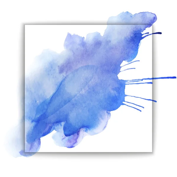 Logo Kunst Abstrakte Pinsel Gemalt Aquarell Hintergrund Isoliert Vektor Illustration — Stockvektor