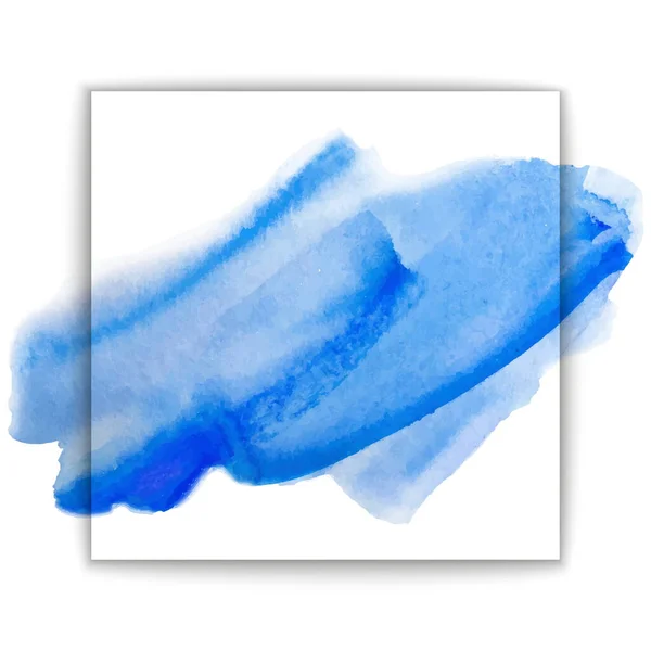 Abstrait Aquarelle Isolée Dessinée Main Tache Texture Papier Sur Fond — Image vectorielle