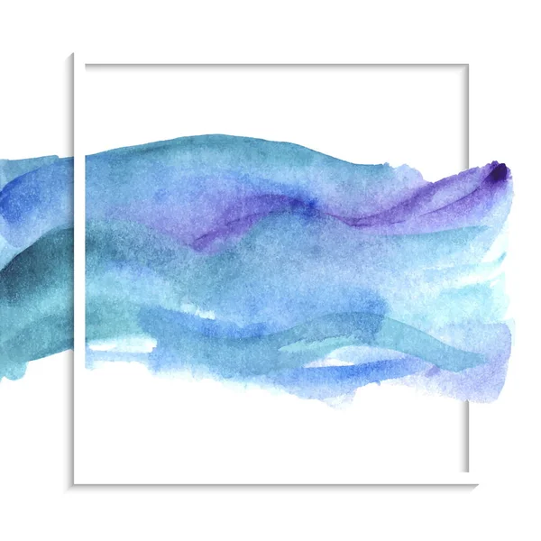 Abstrato Aquarela Isolada Mão Desenhada Mancha Textura Papel Fundo Branco —  Vetores de Stock