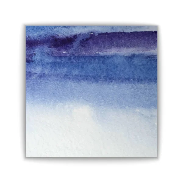 Vecteur Abstrait Dessiné Main Fond Aquarelle Modèle Bannière Bleue Peinture — Image vectorielle