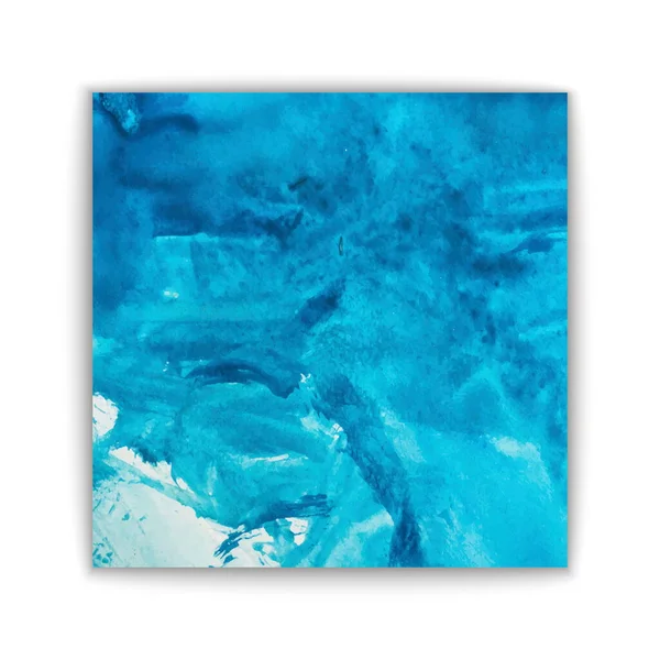 Vektor Abstrakten Handgezeichneten Aquarell Hintergrund Blaue Banner Vorlage Painting Splash — Stockvektor