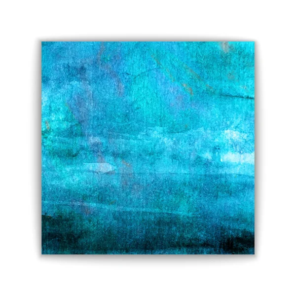 Vecteur Abstrait Dessiné Main Fond Aquarelle Modèle Bannière Bleue Peinture — Image vectorielle