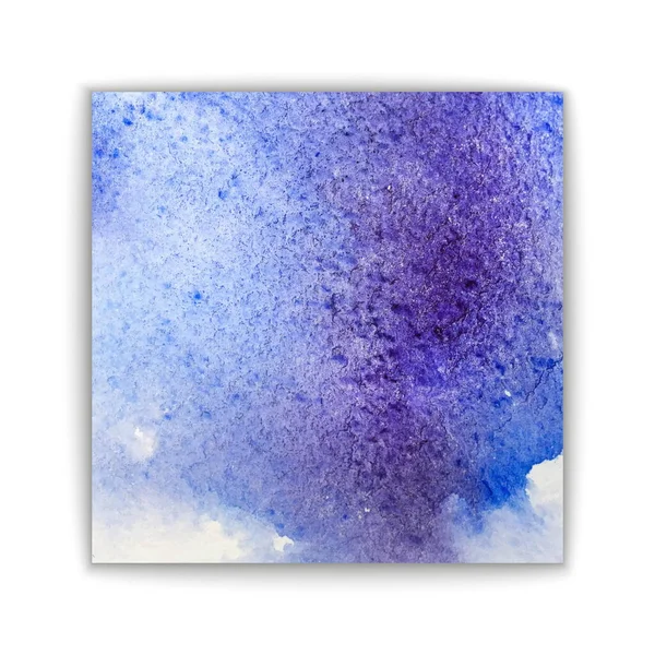 Logo Art Abstrait Pinceau Peint Bleu Aquarelle Fond Isolé Vectoriel — Image vectorielle