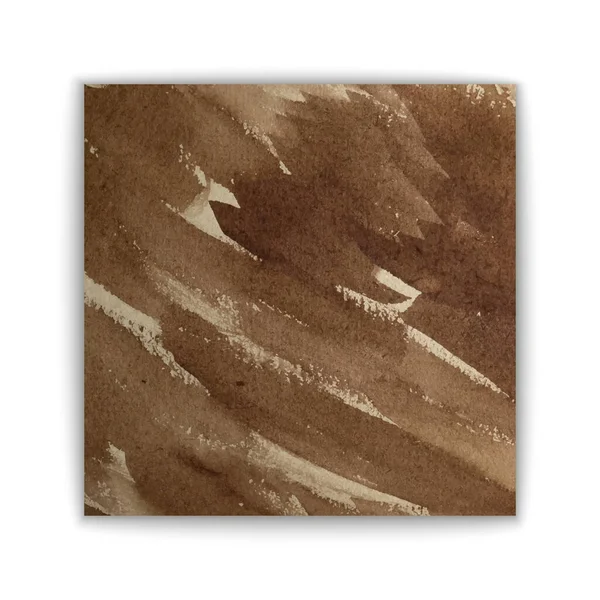 Mörkbrun Akvarell Bakgrund Modern Konst Grunge Färg — Stock vektor
