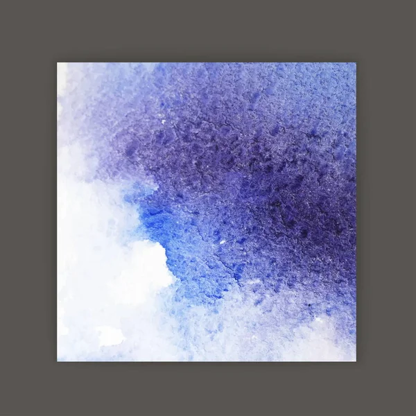 Vektor Abstrakt Handritad Akvarell Bakgrund Blå Banderoll Mall Målning Plask — Stock vektor