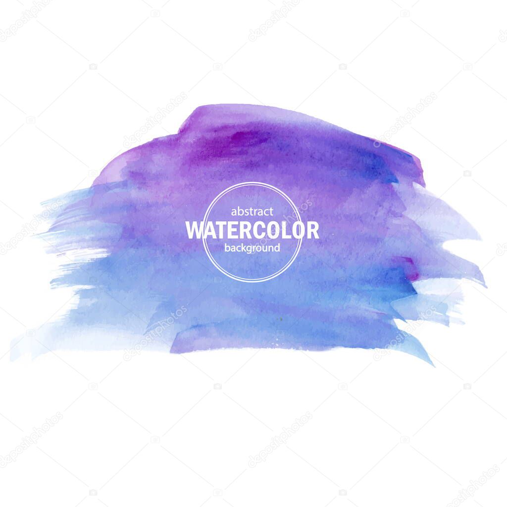 Art abstract brush painted watercolor background vector