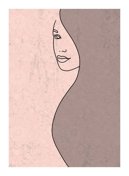 Femmes Sur Fond Rose Pour Happy Women Day — Image vectorielle