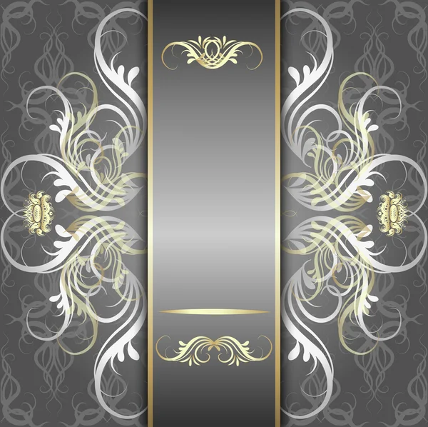 şık desenli Gümüş arka plan