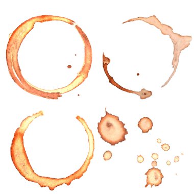 Vector stains of coffee clipart