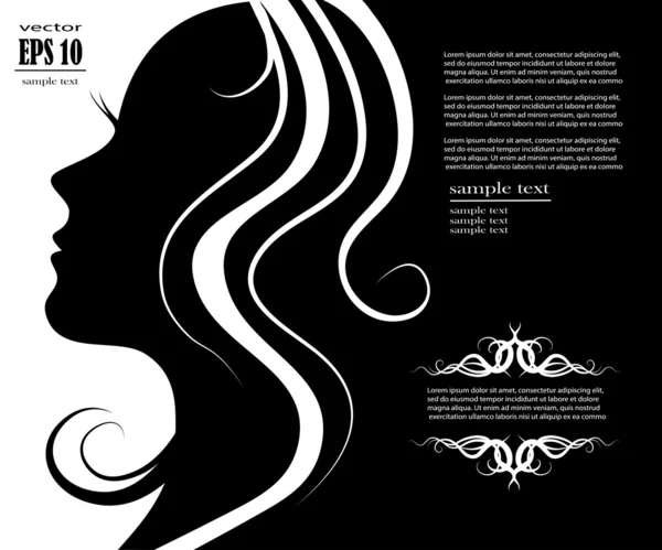 metin alanı olan kadın silueti