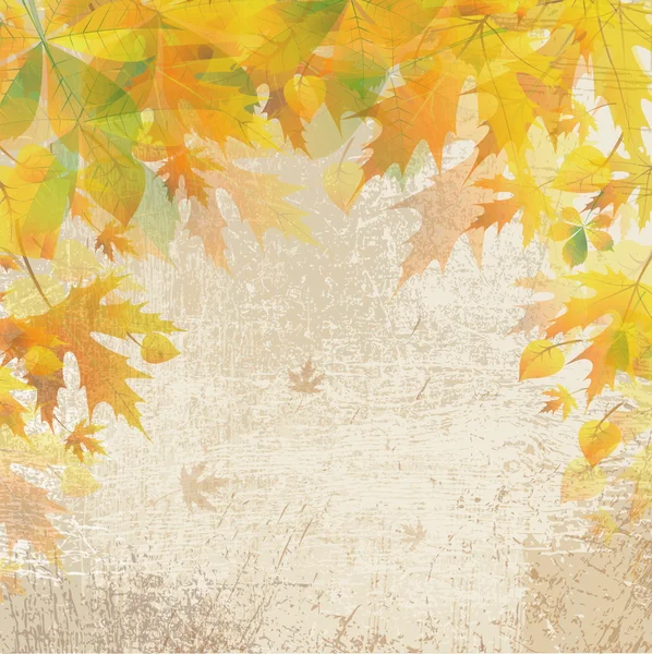 Осенний винтажный фон — стоковый вектор