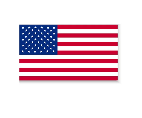 Vlag van Amerika — Stockvector