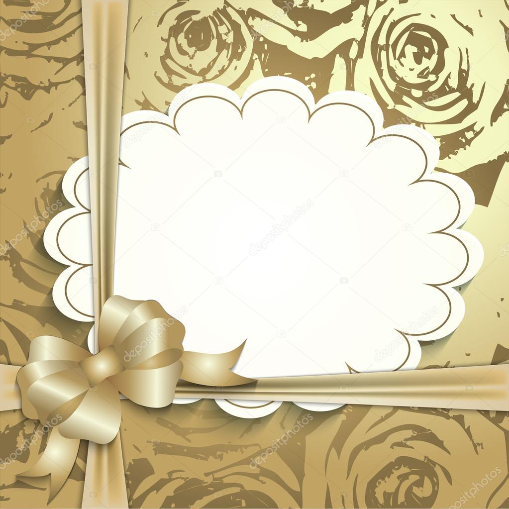 gift card, ribbon, place for text.