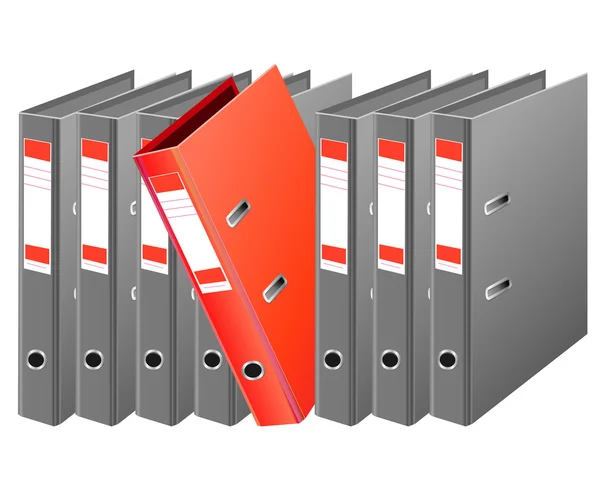 Folders for data archives — Stock Vector