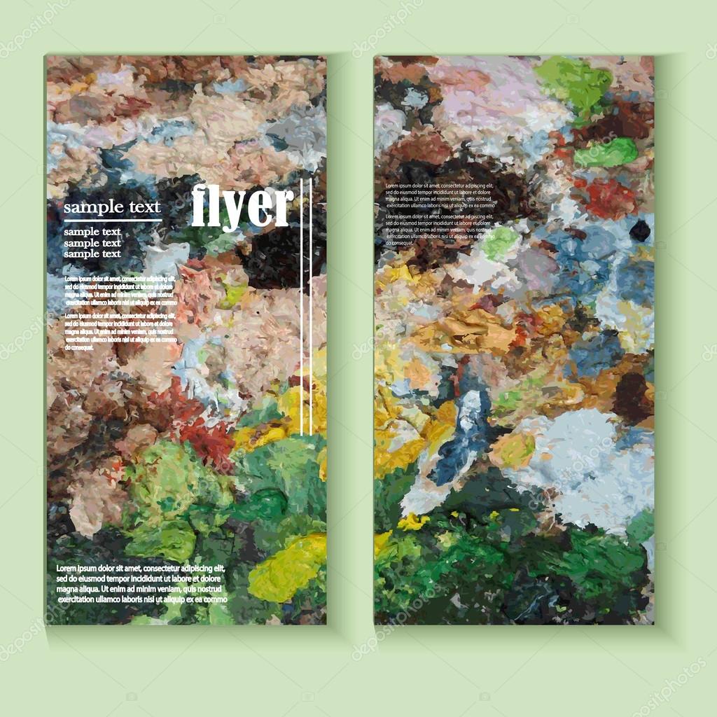 Painting Flyer Templates Flyer Template Paint Palette Art