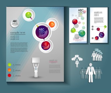 broşür ve el ilanları yerleşimini