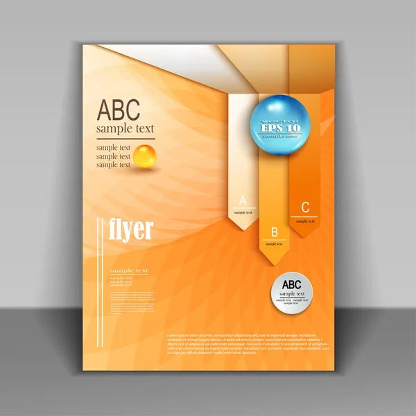 Business brochure template — Stock Vector