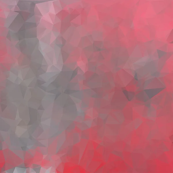 Šedé mnohoúhelník červené pozadí — Stockový vektor