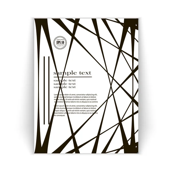 Minimalist design brochures — Stock vektor