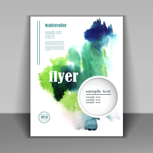 Watercolor pattern booklet — Stockvector