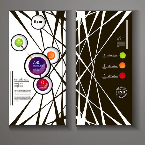 flyer with elements of infographics