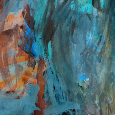 soyut acı dolu tuval