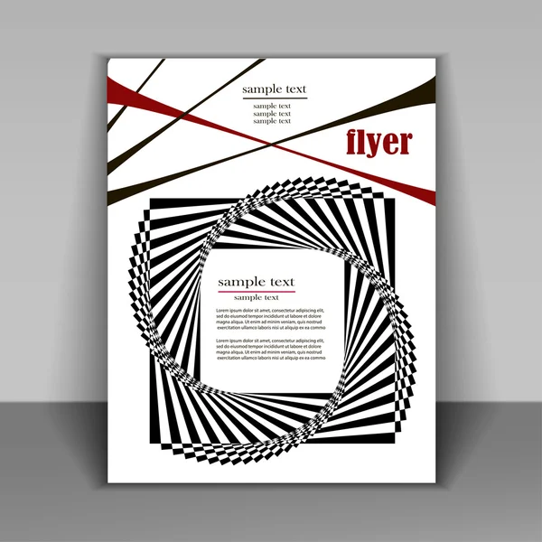 Booklet-Design mit geometrischen Formen — Stockvektor