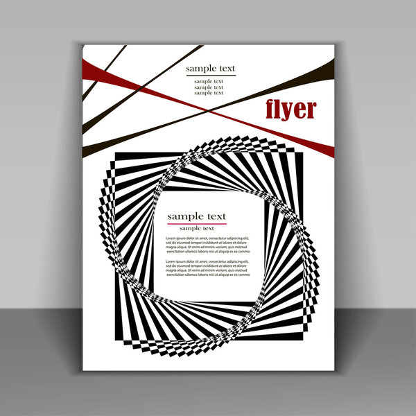 Проектирование буклета с геометрическими фигурами
