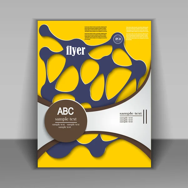 Conception de brochure abstraite — Image vectorielle