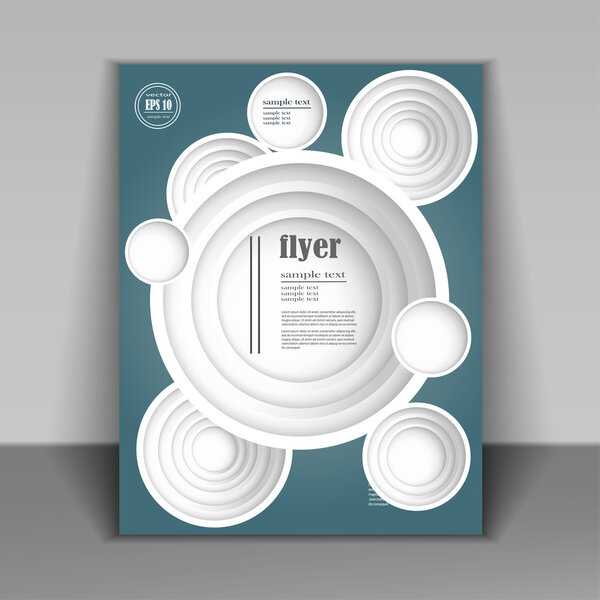 дизайн брошюры с абстрактным рисунком
