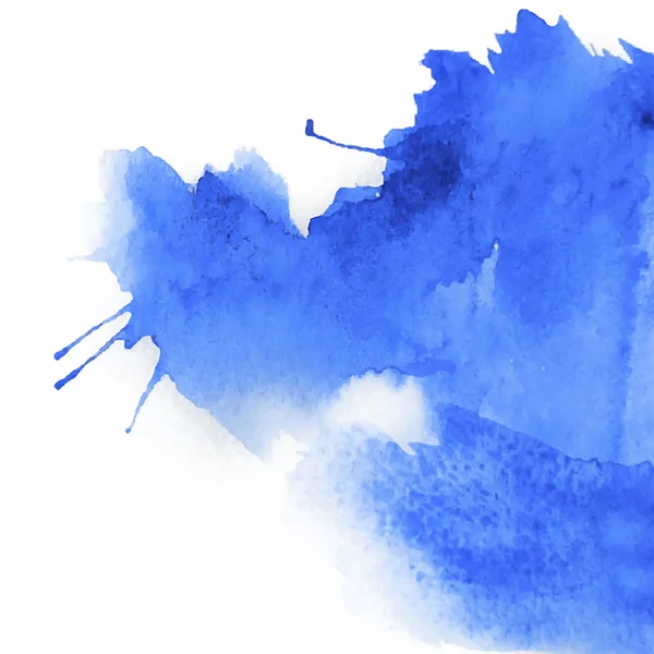 Blue spot, watercolor abstract hand painted background - Stock Illustration...