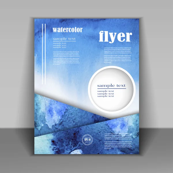 Bir broşür veya broşür ile güzel bir soyut desen tasarım