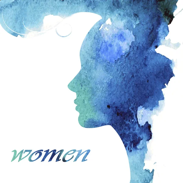 Şık bir saç kesimi ile kadın profili