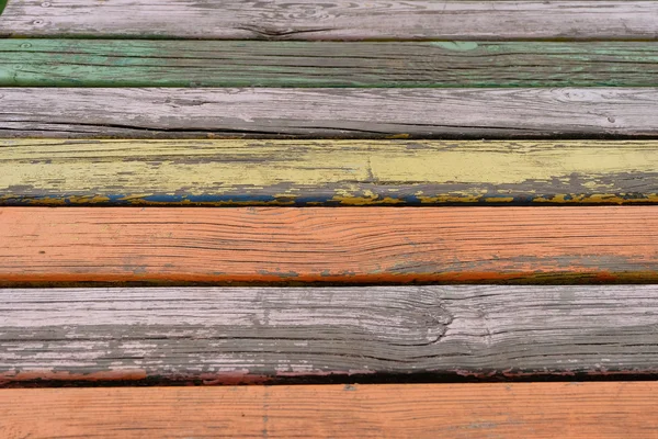 Tábuas de madeira pintadas — Fotografia de Stock