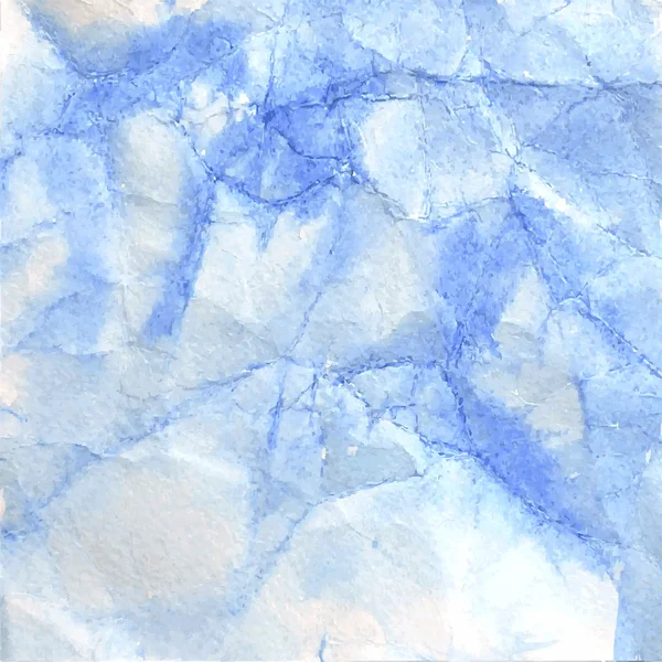 Azul aquarela fundo molhado — Vetor de Stock