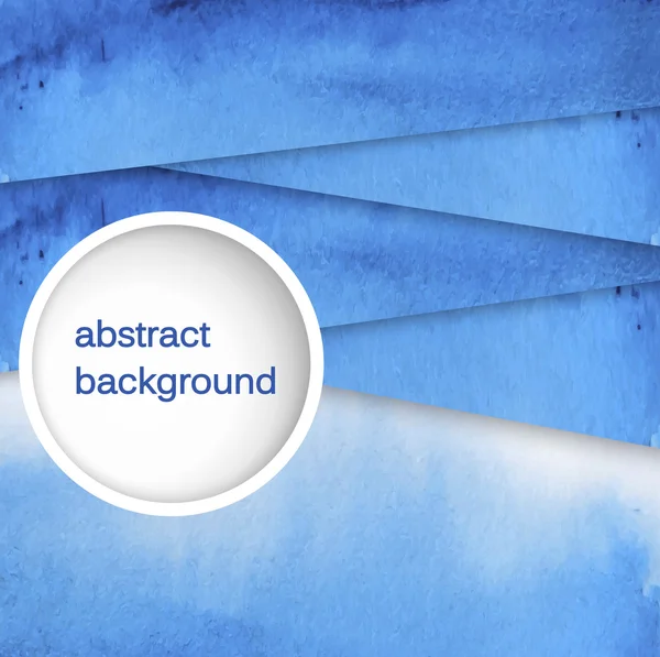 Векторный абстрактный синий акварельный фон — стоковый вектор