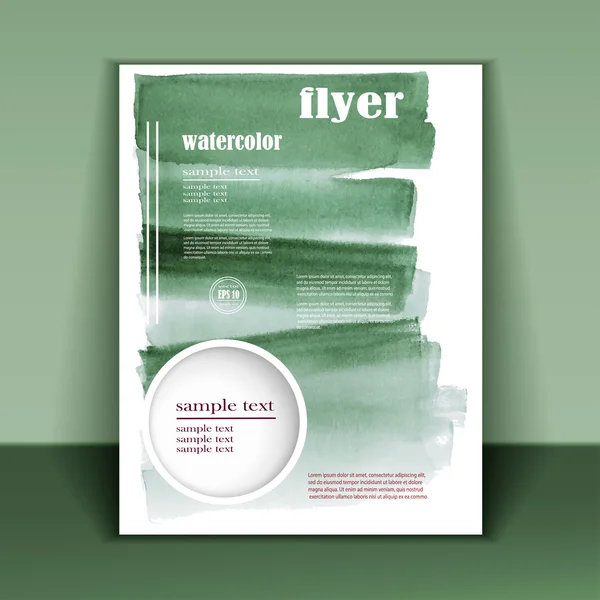 Flyer mit abstraktem Design — Stockvektor