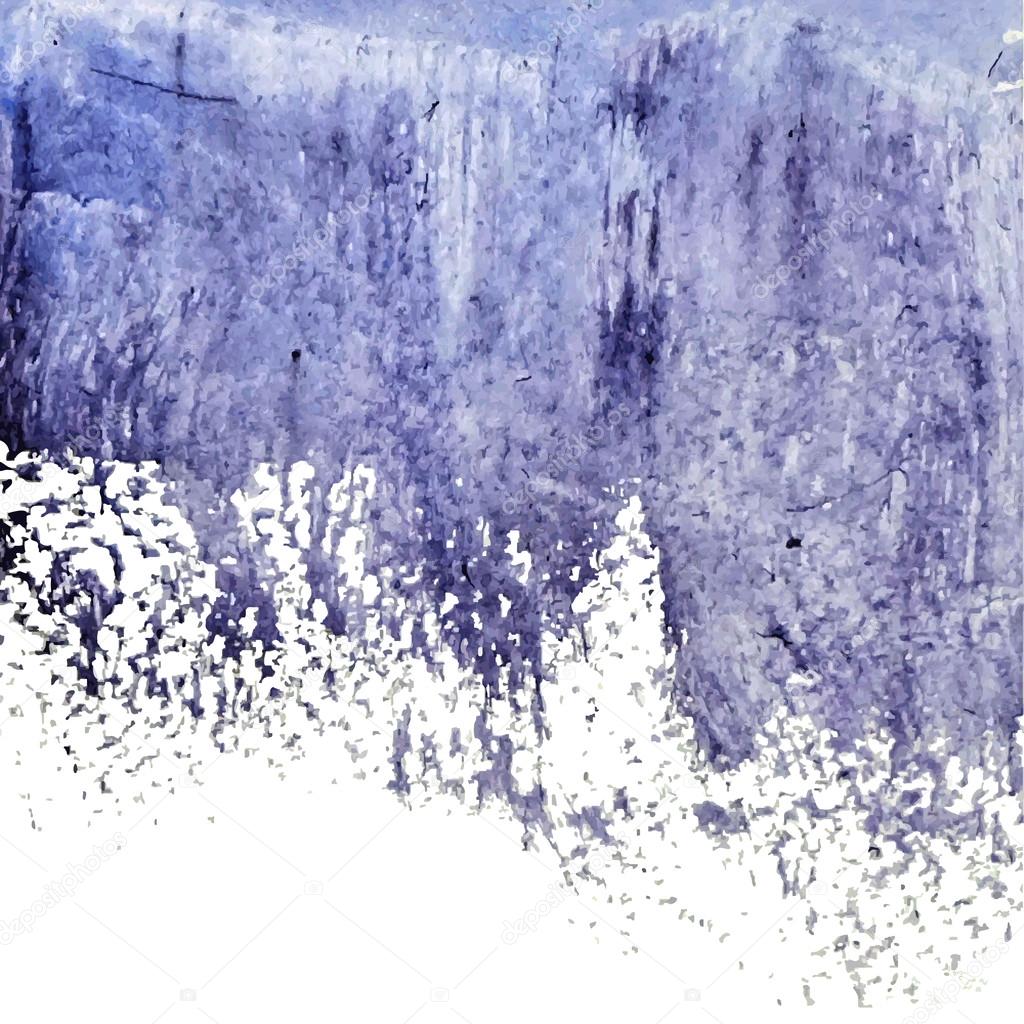 Blue grunge abstract watercolor wet spot