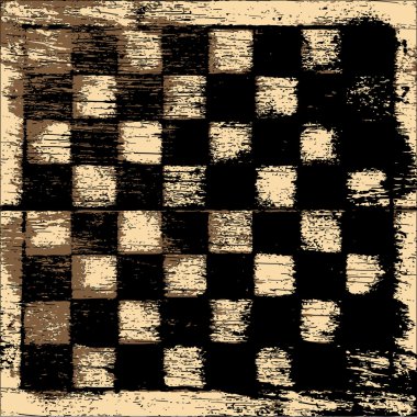 Grunge satranç tahtası arka plan