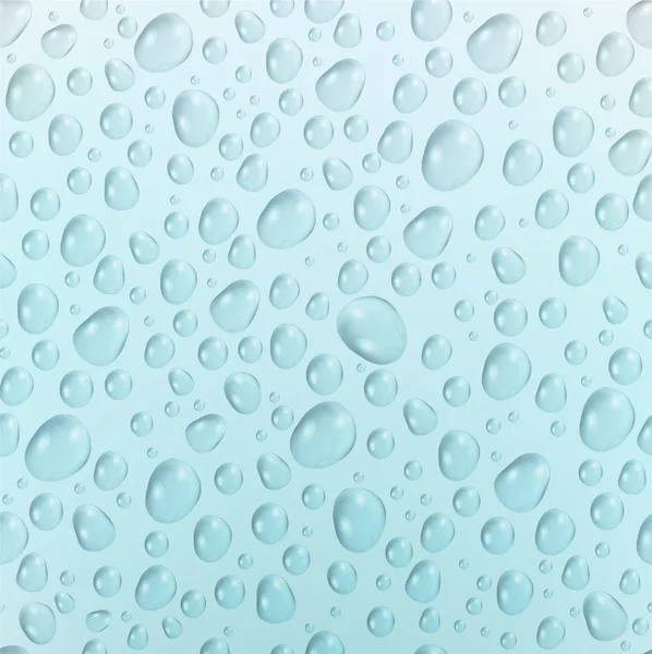 Fondo sin costuras con gotas de agua — Vector de stock