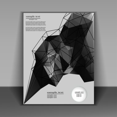 iş kurumsal broşür şablonu flyer düzeni